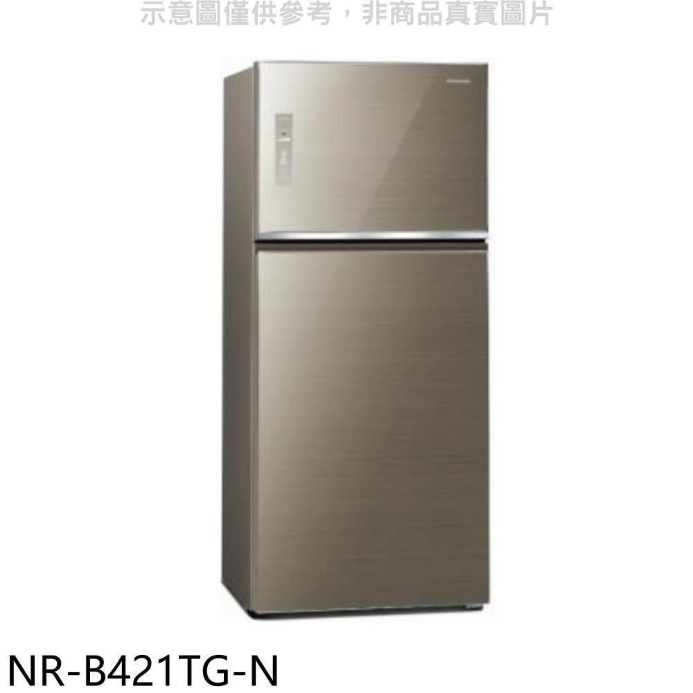 Panasonic 國際牌 【南紡購物中心】 【NR-B421TG-N】422公升雙門變頻冰箱翡翠金