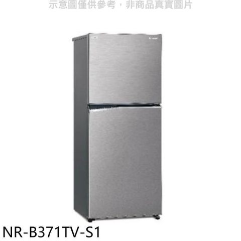 【南紡購物中心】 Panasonic國際牌【NR-B371TV-S1】366公升雙門變頻晶鈦銀冰箱(含標準安裝)