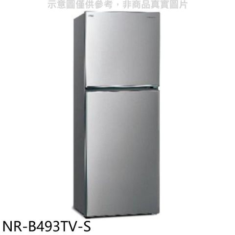 【南紡購物中心】 Panasonic國際牌【NR-B493TV-S】498公升雙門變頻晶漾銀冰箱(含標準安裝)
