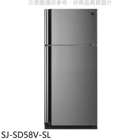【南紡購物中心】 夏普【SJ-SD58V-SL】583公升雙門冰箱回函贈.