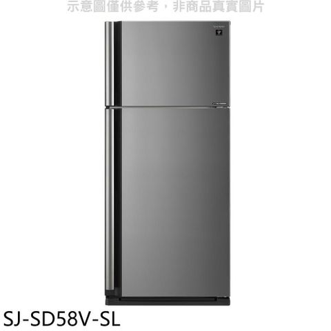 SHARP 夏普 【南紡購物中心】 【SJ-SD58V-SL】583公升雙門冰箱回函贈