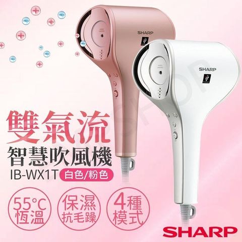 【南紡購物中心】 特賣【夏普SHARP】雙氣流智慧吹風機 IB-WX1T