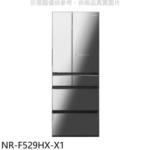 【南紡購物中心】 Panasonic國際牌【NR-F529HX-X1】520公升六門變頻鑽石黑冰箱(含標準安裝