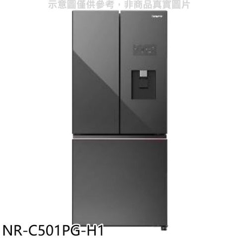 Panasonic 國際牌 【南紡購物中心】 【NR-C501PG-H1】495公升三門變頻極致灰冰箱(含標準安裝