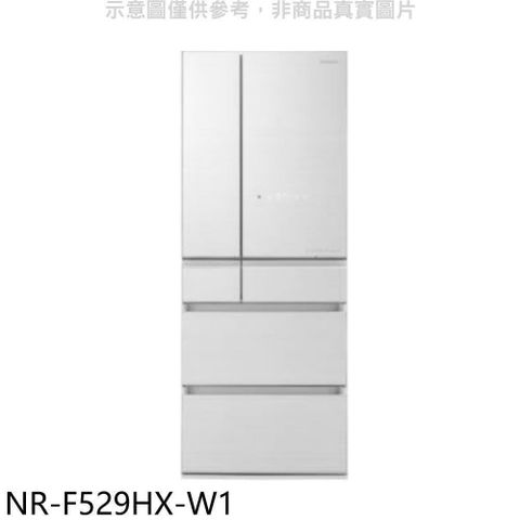 【南紡購物中心】 Panasonic國際牌【NR-F529HX-W1】520公升六門變頻翡翠白冰箱(含標準安裝)