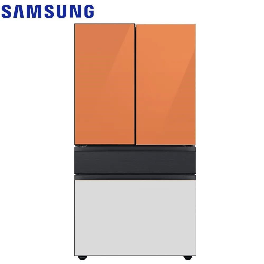 Samsung 三星 640公升《BESPOKE 設計品味系列》雙循環四門旗艦冰箱〈上門板橘+橘〉RF23BB8200APTW
