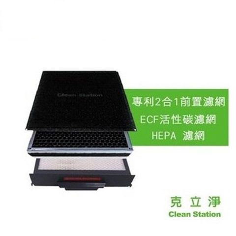 淨+ 克立淨 A51適用 全套濾網組