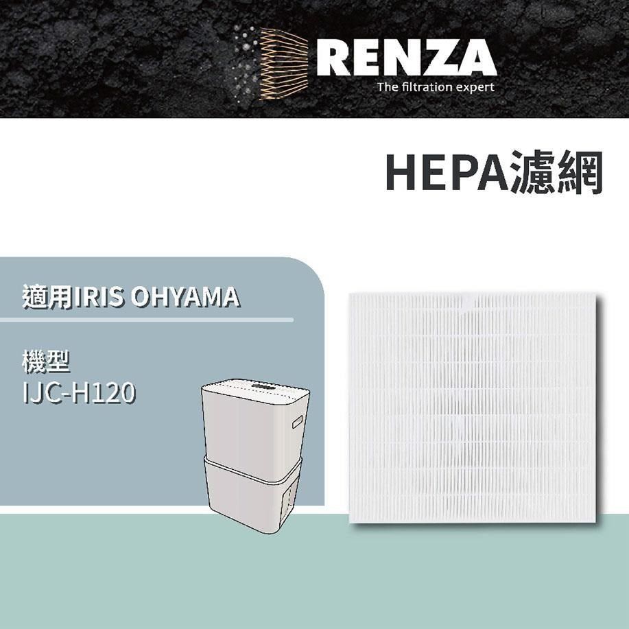 RENZA 【南紡購物中心】 適用 IRIS OHYAMA濾網 IJC-H120 12L-12公升 愛麗思歐雅瑪 PM2.5清淨除濕機