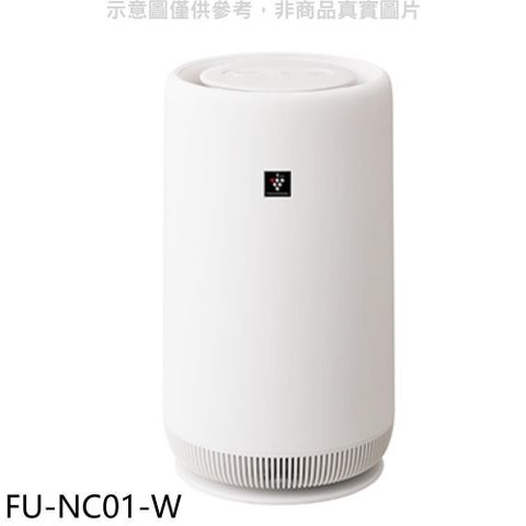 【南紡購物中心】 SHARP夏普【FU-NC01-W】3坪360度呼吸圓柱空氣清淨機