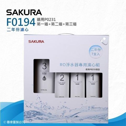 SAKURA 櫻花 【南紡購物中心】 F0194 RO淨水器專用濾心