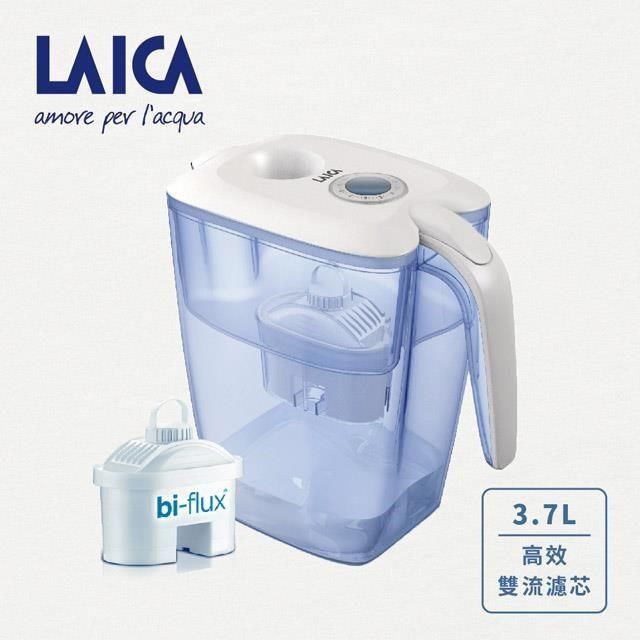 LAICA 萊卡 【南紡購物中心】 義大利濾水壺3.7L最適合人體的健康好水