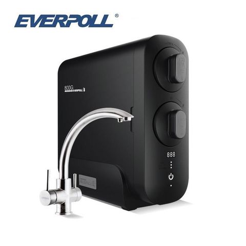 EVERPOLL 愛科濾淨 【南紡購物中心】 直出RO淨水器 RO-800G 搭配H-318 不鏽鋼三用龍頭