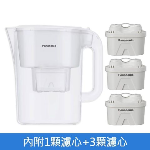 Panasonic 國際牌 3.5L濾水壺 TK-CNP55-W 白 +3組濾芯超值組