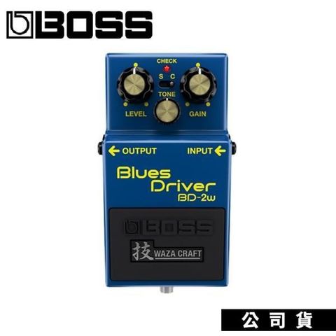 【南紡購物中心】效果器 原廠BOSS BD-2W Blues Driver WazaCraft特別版
