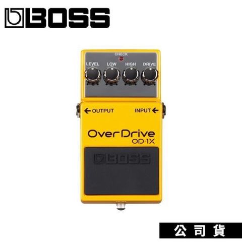 【南紡購物中心】電吉他單顆效果器 BOSS OD-1X 破音效果器 失真效果器