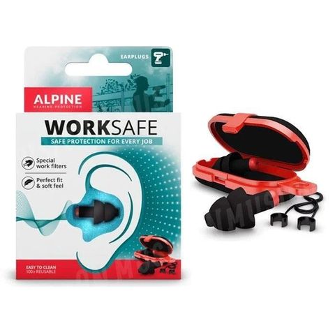 【南紡購物中心】荷蘭原裝進口 Alpine WorkSafe 工作耳塞 減音25dB 頂級工作聽力保護耳塞