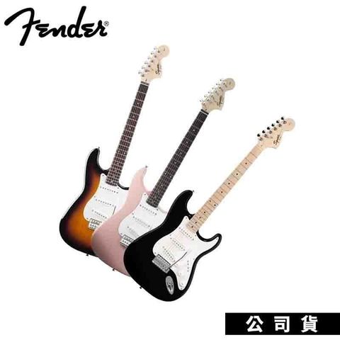 【南紡購物中心】Fender Squier 電吉他 Affinity Stratocaster 粉紅 夕陽漸層 黑
