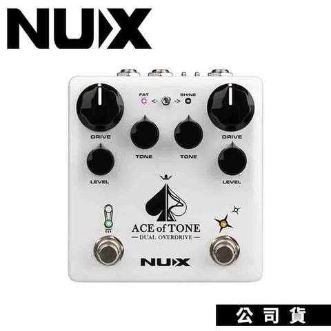 【南紡購物中心】NUX Ace Of Tone Dual Overdrive 雙過載破音 效果器