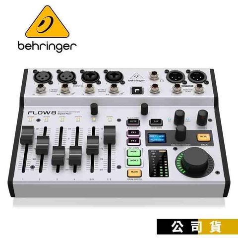 【南紡購物中心】Behringer FLOW 8 數位混音器 可藍牙遠端控制 mixer