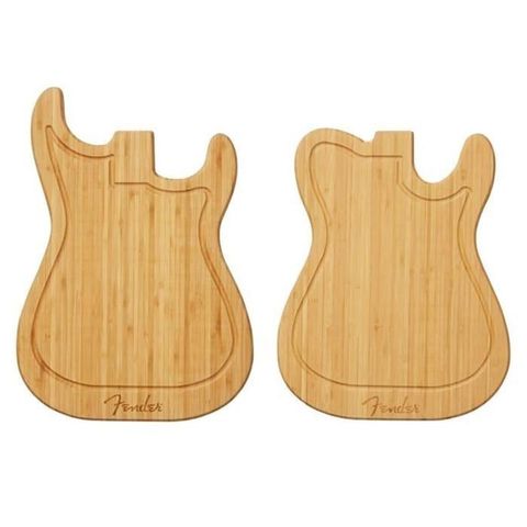 Fender 【南紡購物中心】  Strat/Tele 電吉他造型 切菜板 音樂禮品 砧板 CUTTING BOARD