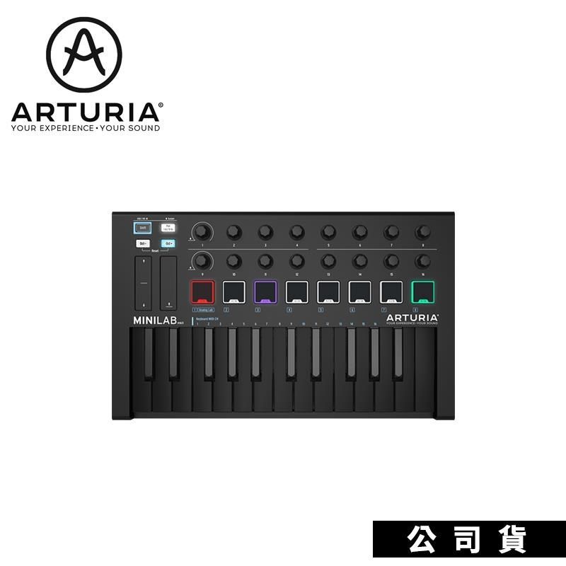 鍵盤控制器Arturia MiniLab MkII MIDI鍵盤25鍵限量黑版本- PChome 24h購物