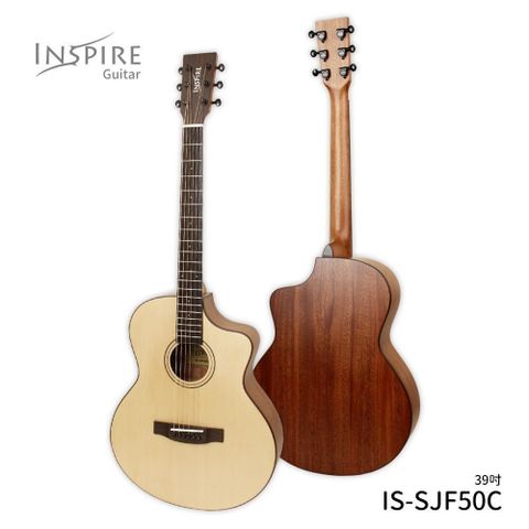 ABS 愛貝斯 【南紡購物中心】 【台灣品牌入門首選】Inspire 50C系列 SJF-50C 39吋 木吉他 民謠吉他 初學吉他 新手琴 新手木吉他 新手吉他 《 弦琴音樂 》