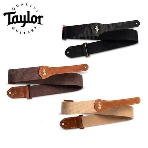 Taylor 泰勒 【南紡購物中心】  Guitar Strap 吉他背帶 棕褐色 深咖啡色 黑色 美國製