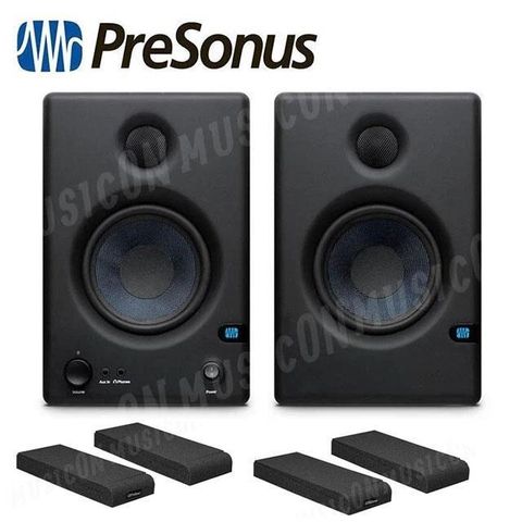 【南紡購物中心】PreSonus ERIS E4.5 監聽喇叭 喇叭墊 優惠套組 4.5吋 編曲 錄音 音響