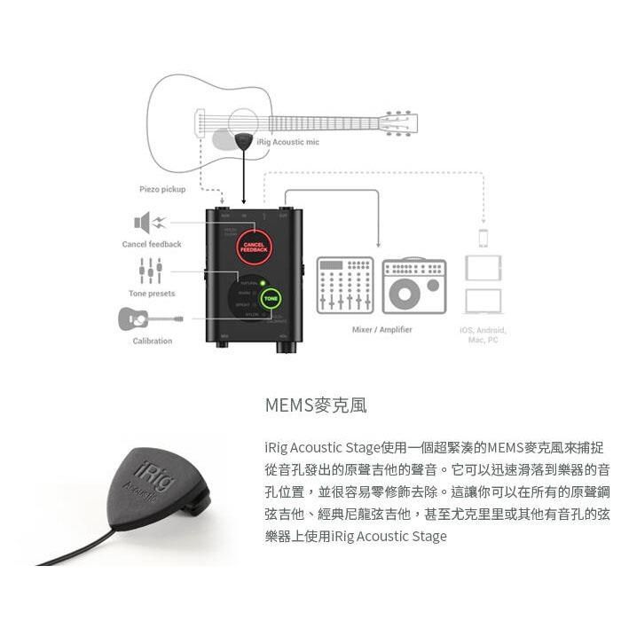 iRig ACOUSTIC STAGE IK Multimedia 木吉他拾音器- PChome 24h購物