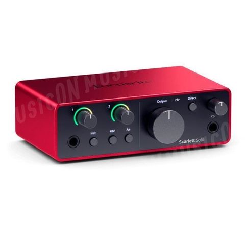 【南紡購物中心】 Focusrite Scarlett Solo 4th USB-C 錄音介面 四代 二年保固