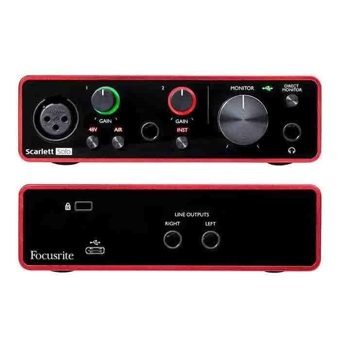 Focusrite Scarlett Solo 3rd 三代錄音介面三年保固USB-C 優惠中