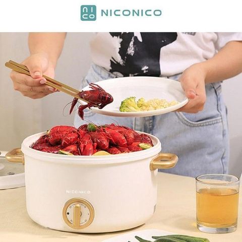 【南紡購物中心】NICONICO 2.7L日式美型陶瓷料理鍋 / NI-GP932 /