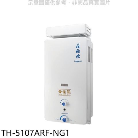 【南紡購物中心】 莊頭北【TH-5107ARF-NG1】10公升抗風型13排火熱水器-天然氣