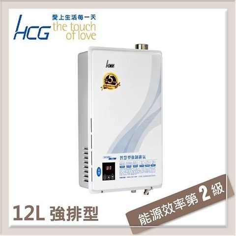 【南紡購物中心】 和成HCG 12L 數位恆溫強制排氣型熱水器 GH1266(LPG/FE式)