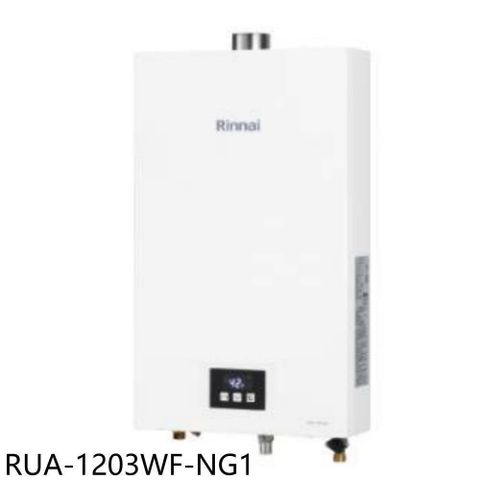 Rinnai 林內 【南紡購物中心】 【RUA-1203WF-NG1】12公升智慧溫控強制排氣熱水器(全省安裝)(7-11商品卡300元