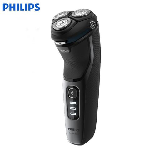 PHILIPS 飛利浦 【南紡購物中心】 節日限定熱銷中 乾濕兩用三刀頭電鬍刀/刮鬍刀 S3231/52