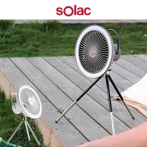 【南紡購物中心】 SOLAC 多功能露營戶外可遙控行動風扇 / SOD-F04 /