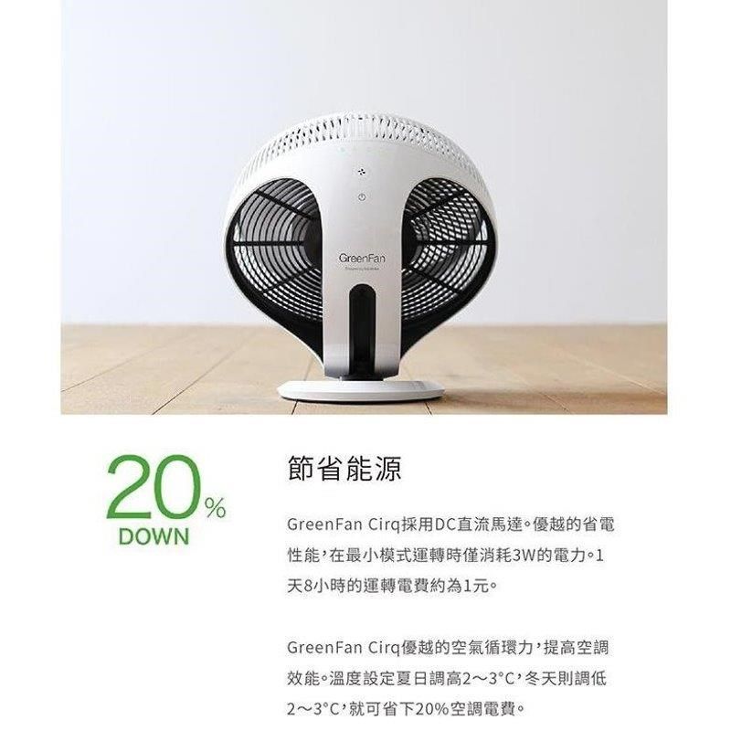 Balmuda GreenFan Cirq EGF-3300 空氣循環扇百慕達一代循環扇- PChome