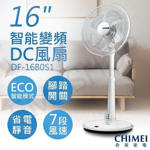 CHIMEI 奇美 【南紡購物中心】 16吋智能變頻DC風扇 DF-16B0S1