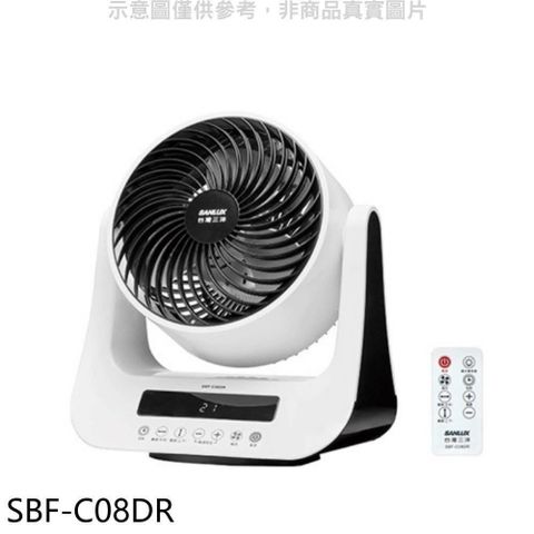 【南紡購物中心】 SANLUX台灣三洋【SBF-C08DR】8吋靜音節能DC智慧循環扇電風扇