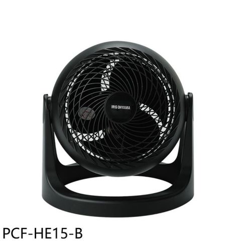 【南紡購物中心】 IRIS【PCF-HE15-B】白色空氣循環扇4坪黑色電風扇