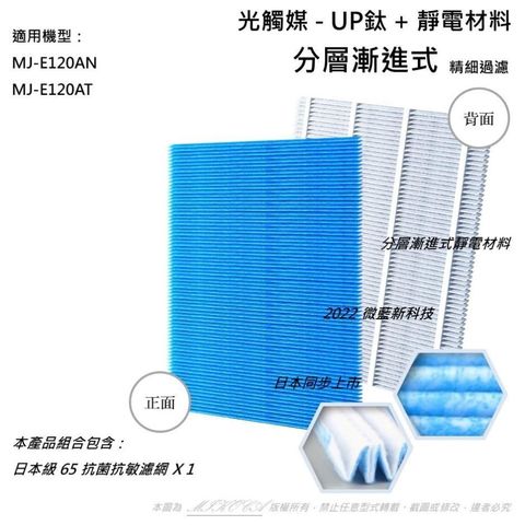 米歐 【南紡購物中心】 適用 三菱 Mitsubishi 除濕機 MJ-E120AN 抑菌防黴 PM2.5 MJPR-EANFT-TW 5C7 281