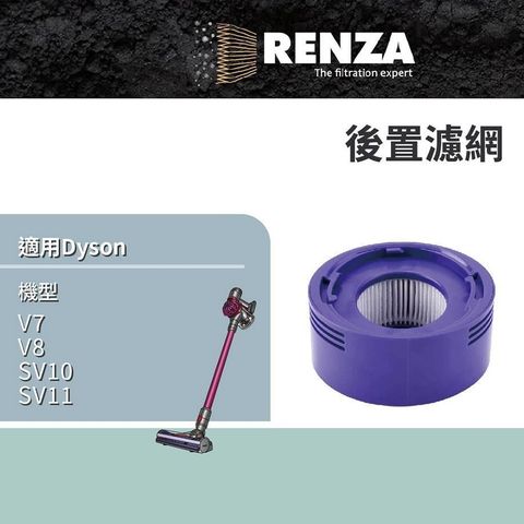 【南紡購物中心】 RENZA 適用 Dyson 戴森 V7 V8 SV10 SV11 後置濾網