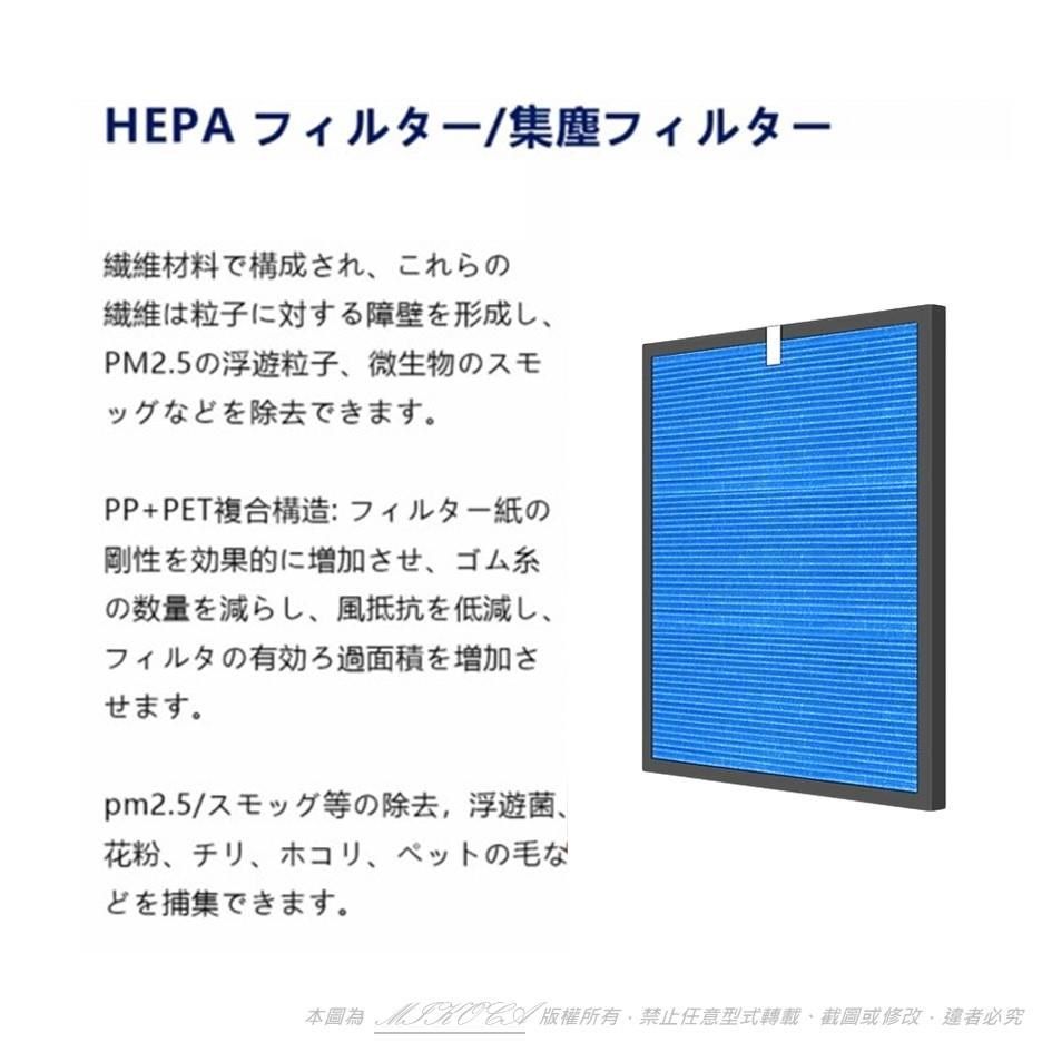 米歐 【南紡購物中心】 抗菌抗敏 適用 SHARP 夏普除濕機 DW-J16T-W DW-LJ16T&nbsp; DW-J18T-N DW-LJ18T 濾網 HEPA 替換FZ-J16KFT&nbsp;