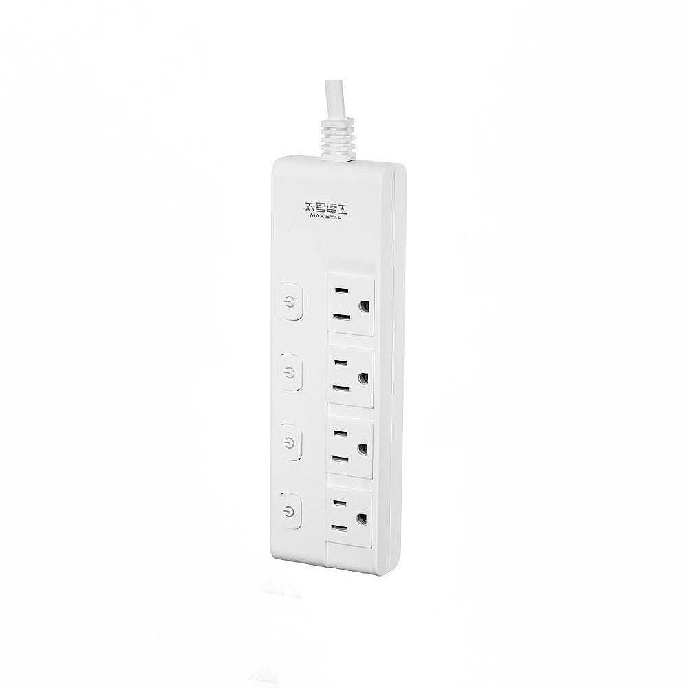Maxstar 太星電工 蓋安全五開四插滑蓋電腦線 3P 6尺 /組 OCJ54306