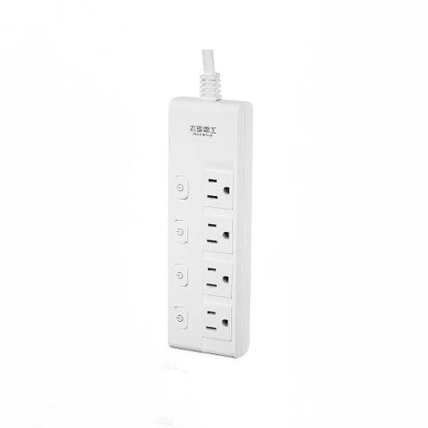 太星電工 蓋安全五開四插滑蓋電腦線 3P 6尺 /組 OCJ54306