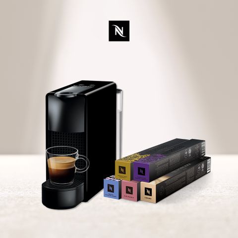 Nespresso 膠囊咖啡機 Essenza Mini &amp; 都會生活咖啡50顆組 (Essenza Mini 五色可選)