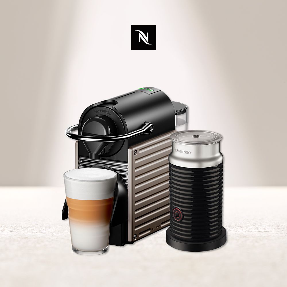 Nespresso Pixie 膠囊咖啡機Aeroccino3 奶泡機組合(可選色) - PChome