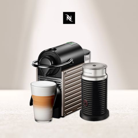 ▼經典奶泡機組▼Nespresso Pixie 膠囊咖啡機 Aeroccino3 奶泡機組合 (Pixie2色,奶泡機3色可選)