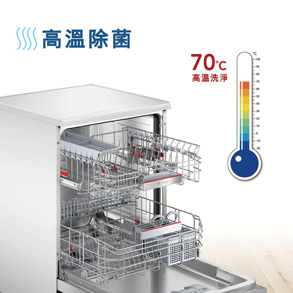 BOSCH 博世 6系列 獨立式洗碗機SMS6HAW10X 送免費場勘+標準安裝（德國製造）